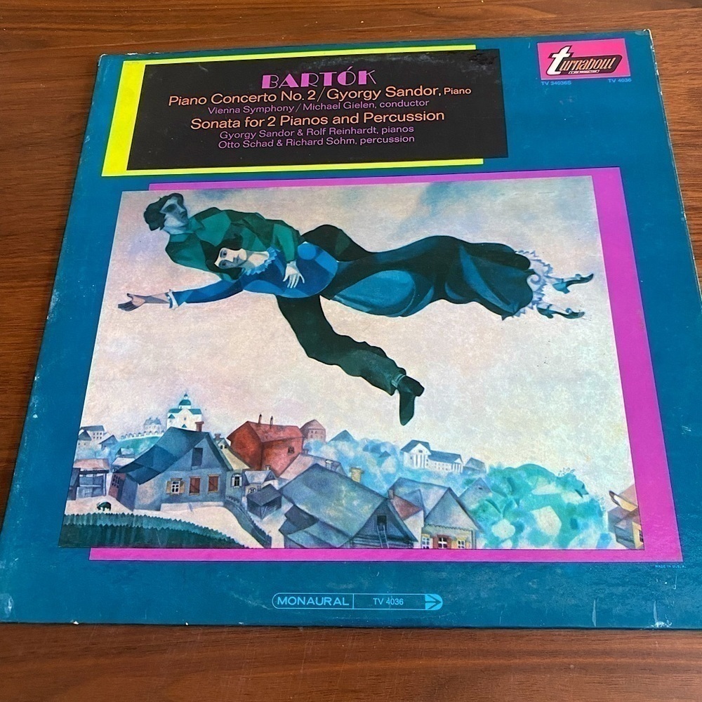 Vintage Bartok Piano Concerto Vinyl